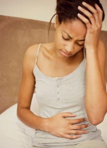 pregnant woman with morning sickness