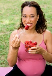 pregnant with strawberries eating for two