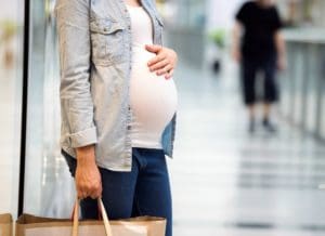 fun ideas include shopping trip during your last trimester!