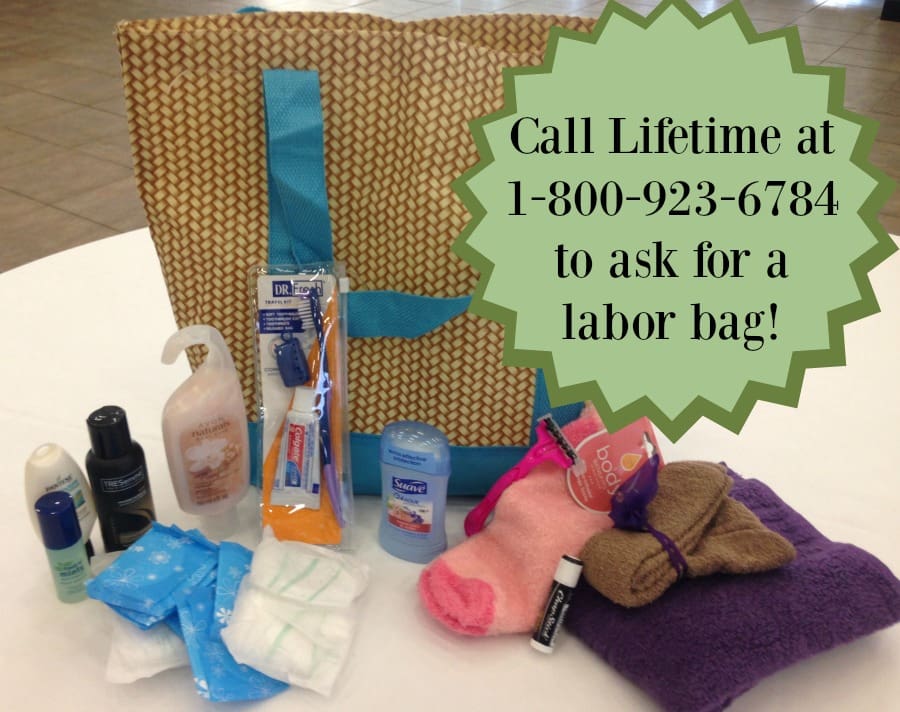 Call Lifetime for a free labor bag!