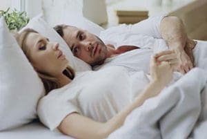 pregnant and scared talking in bed